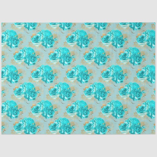 Ontwerp van de Aqua- en Gold-reeks 16 Tissuepapier (Voorkant)