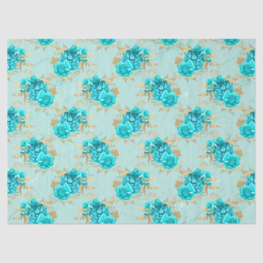Ontwerp van de Aqua- en Gold-reeks 7 Tissuepapier (Voorkant)