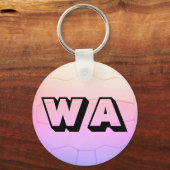  ontwerp van de Ball-afdrukstand voor netball-posi Sleutelhanger (Voorkant)