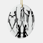 Ontwerp van de balletdanserset keramisch ornament (Rechts)