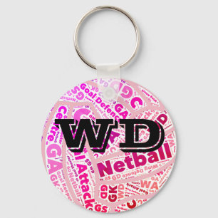 ontwerp van de Balletje van de Positie van Netbal Sleutelhanger