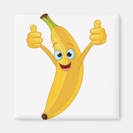 Ontwerp van de bananenCartoon Magneet (Voorkant)
