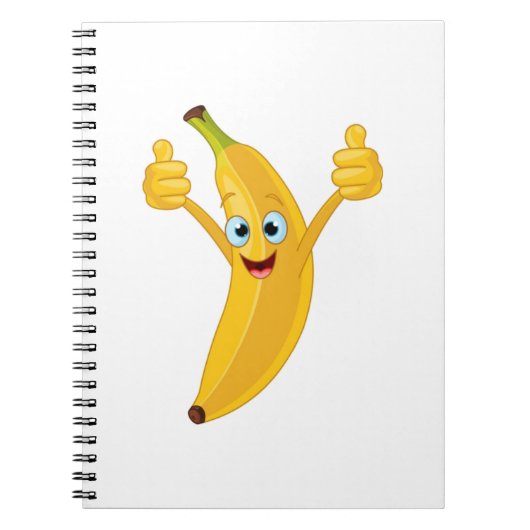 Ontwerp van de bananenCartoon Notitieboek (Voorkant)
