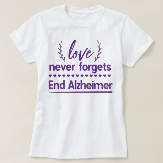 Ontwerp van de bewustmakingsmaand van Alzheimer T-shirt (Design voorkant)