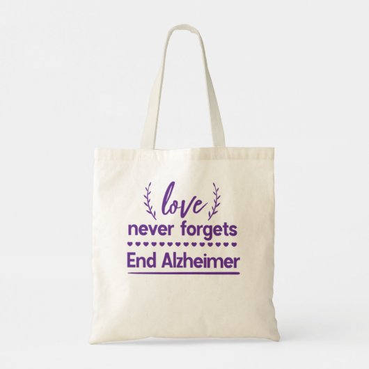 Ontwerp van de bewustmakingsmaand van Alzheimer Tote Bag (Achterkant)