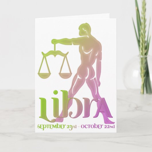 Ontwerp van de bH Astrologie Zodiac Birthday Kaart (Voorkant)