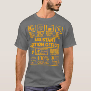 ONTWERP VAN DE BIJSTANDSSECTIE VAN DE BUREAU VAN D T-SHIRT
