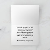 Ontwerp van de binnenpartij met Disco-spoeling Bedankkaart (Binnen)