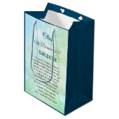 Ontwerp van de Birthstone Turquoise van december Medium Cadeauzakje (Voorkant Gekanteld)