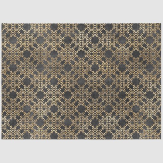 Ontwerp van de Black and Gold Circus-reeks 9 Tissuepapier (Voorkant)