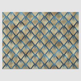 Ontwerp van de blauw- en Gold-leopard-reeks 10 Tissuepapier