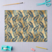 Ontwerp van de blauw- en Gold-leopard-reeks 11 Tissuepapier (Craft)