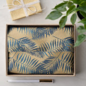 Ontwerp van de blauw- en Gold-leopard-reeks 11 Tissuepapier (Geschenk)