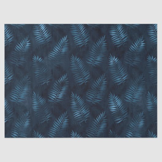 Ontwerp van de blauw- en Gold-leopard-reeks 12 Tissuepapier (Voorkant)