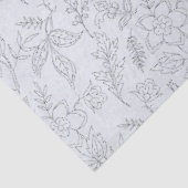 Ontwerp van de Blauwe Floral Reeks 12 Tissuepapier (Detail)