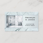 Ontwerp van de blauwe marmer interieur van de most visitekaartje (Voorkant)
