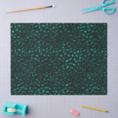 Ontwerp van de blauwgroen en Gold Leopard-reeks 4- Tissuepapier (Craft)
