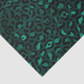 Ontwerp van de blauwgroen en Gold Leopard-reeks 4- Tissuepapier (Detail)