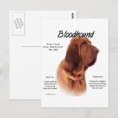 Ontwerp van de bloedige geschiedenis briefkaart (Voorkant / Achterkant)