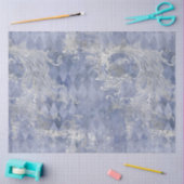 Ontwerp van de Blue Floral Skull-reeks 10 Tissuepapier (Craft)