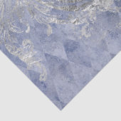 Ontwerp van de Blue Floral Skull-reeks 10 Tissuepapier (Detail)