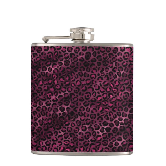 Ontwerp van de Bourgogne en de Gold Leopard-reeks Heupfles (Voorkant)