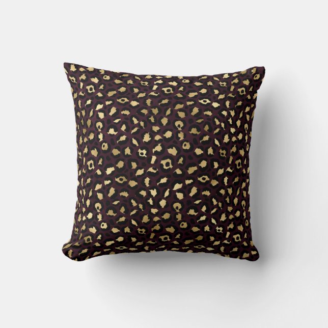 Ontwerp van de Bourgogne en de Gold Leopard-reeks  Kussen (Voorkant)