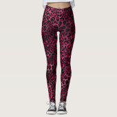 Ontwerp van de Bourgogne en de Gold Leopard-reeks  Leggings (Voorkant)