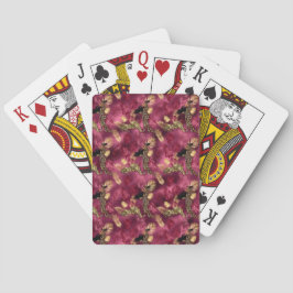 Ontwerp van de Bourgogne en Gold Leopard-reeks 10 Pokerkaarten