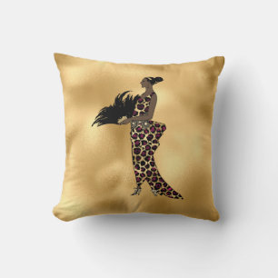 Ontwerp van de Bourgogne- en Gold Leopard-reeks 17 Kussen