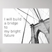 Ontwerp van de Bright Future Broklyn Bridge Poster (Voorkant)