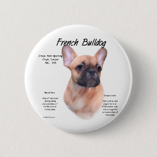 Ontwerp van de Bulldog-geschiedenis Ronde Button 5,7 Cm