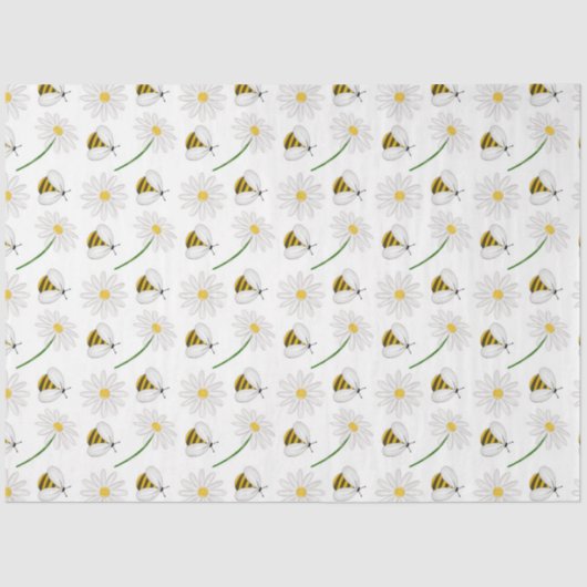 Ontwerp van de "Bumble Bee and Honey Series" 5 Tissuepapier (Voorkant)