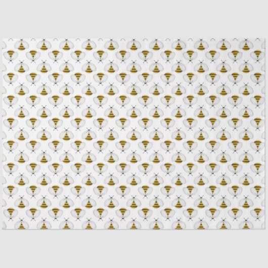 Ontwerp van de "Bumble Bee and Honey Series" 8 Tissuepapier (Voorkant)