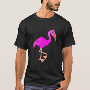 Ontwerp van de Cartoon van de klinkklare Flamingo  T-shirt