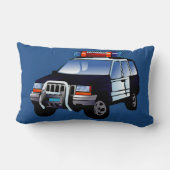 Ontwerp van de Cartoon van de politieauto van de s Kussen (Achterkant)