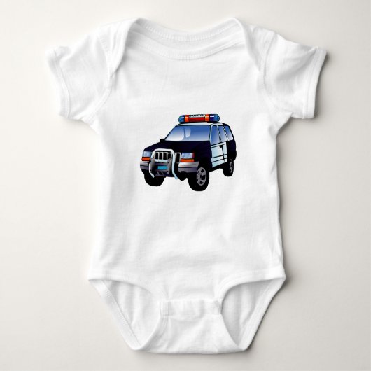 Ontwerp van de Cartoon van de politieauto van de s Romper (Voorkant)