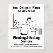 Ontwerp van de Cartoon van leidinggevende en verwa Flyer (Voorkant)