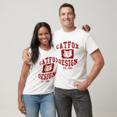 Ontwerp van de Catfox College T-shirt (Unisex)