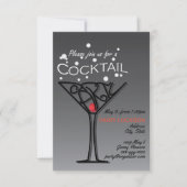 Ontwerp van de cocktailparty-uitnodiging kaart (Voorkant)