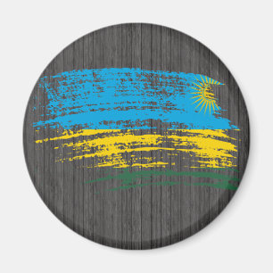 Ontwerp van de Cool Rwandese vlag Magneet