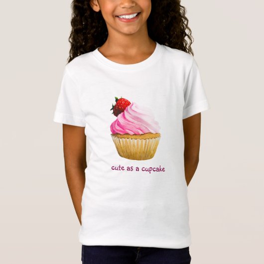 Ontwerp van de cute cupcake t-shirt (Voorkant)