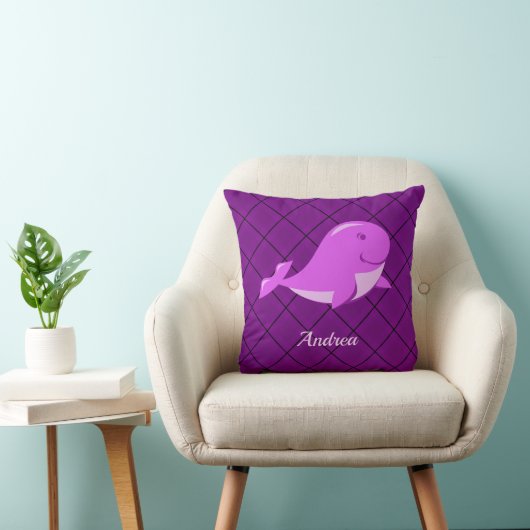 Ontwerp van de Cute Whale Kussen (Stoel)