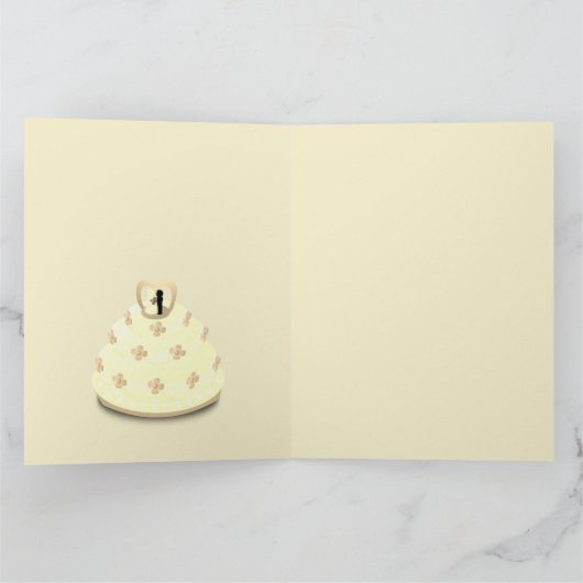 Ontwerp van de dag van de bruiloft kaart (Binnen)