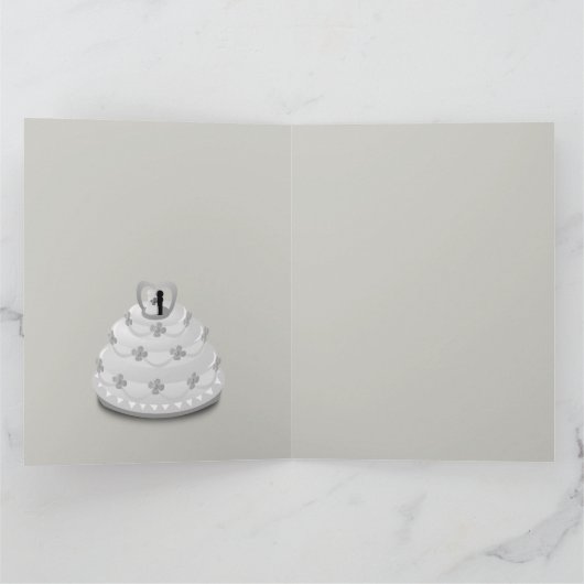 Ontwerp van de dag van de bruiloft kaart (Binnen)