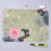 ontwerp van de dampflesontwerp met vlinders tissuepapier (Craft)