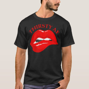 ontwerp van de dorst lip t-shirt