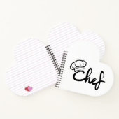Ontwerp van de elegantie apron voor chefs notitieboek (Binnen)