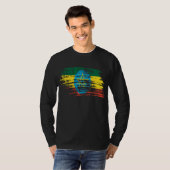 Ontwerp van de Ethiopische vlag T-shirt (Voorkant volledig)
