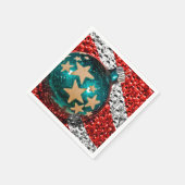 Ontwerp van de feestdag voor militaire kerststerre servet (Hoek)